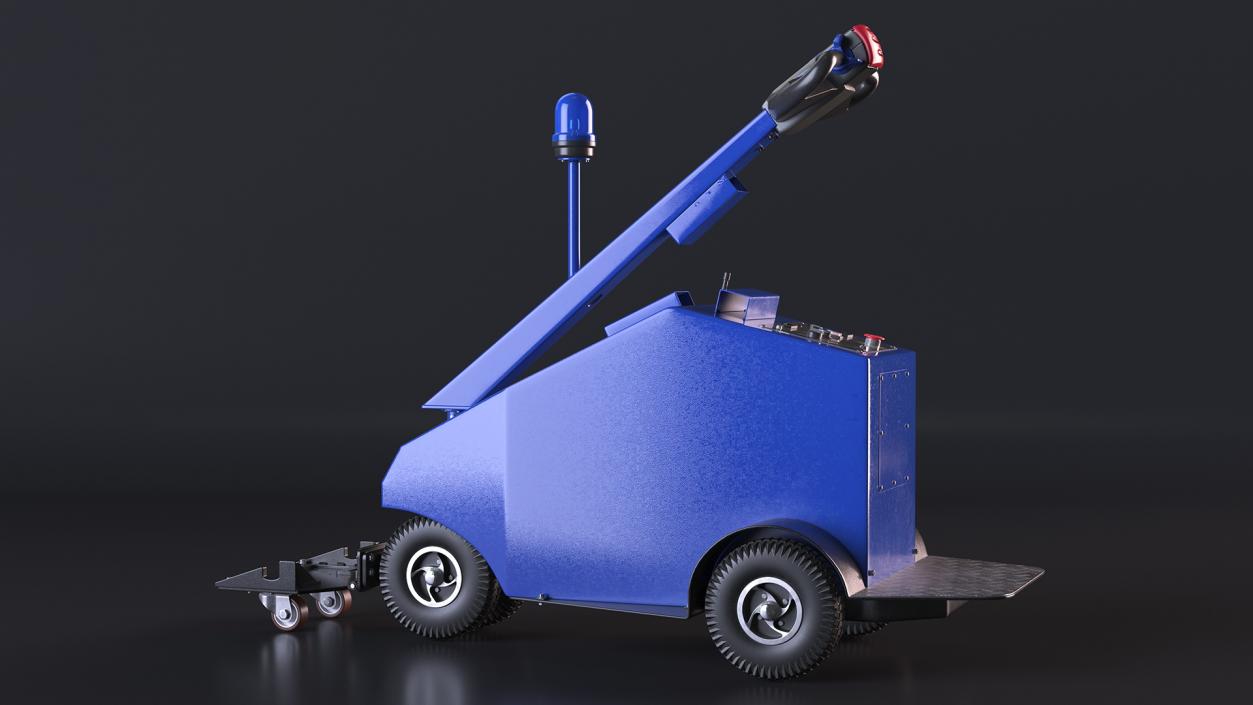 Electric Trolley Mover Blue 3D