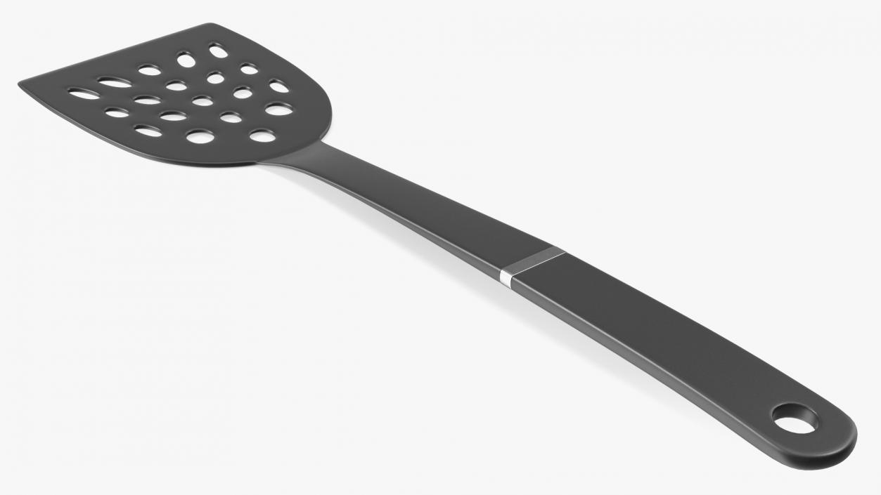 Nylon Black Frying Spoon 3D model