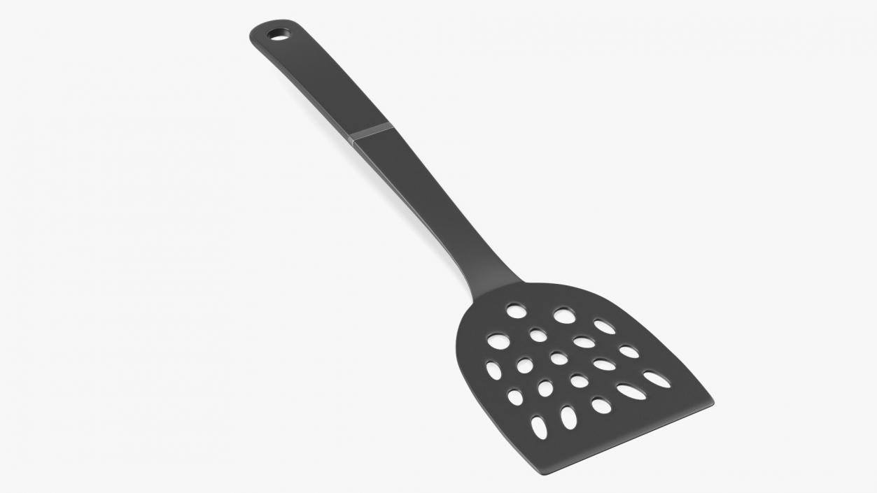 Nylon Black Frying Spoon 3D model