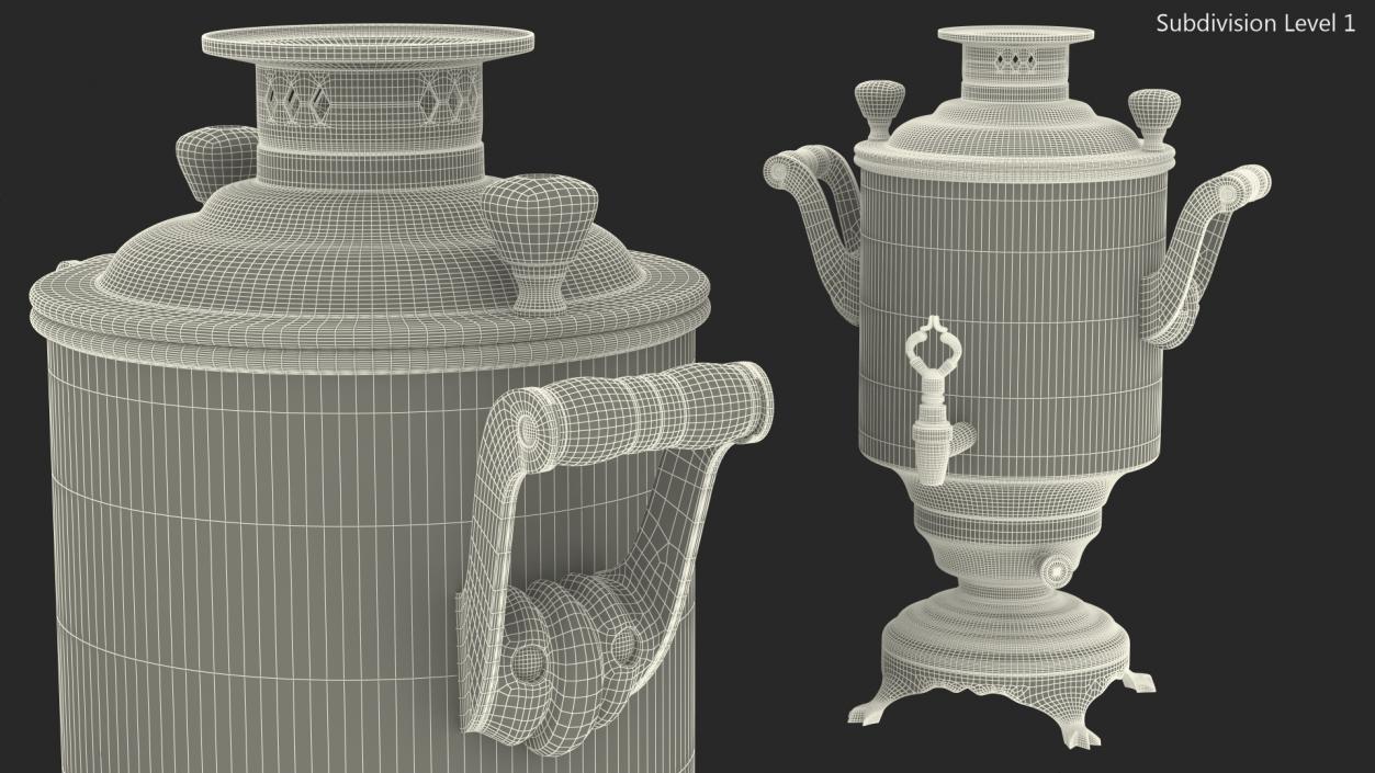 Modern Russian Samovar 3D