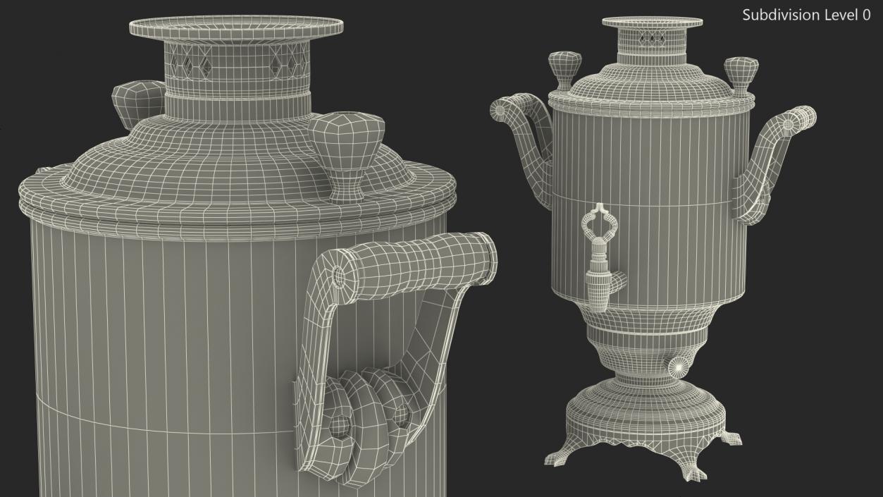 Modern Russian Samovar 3D