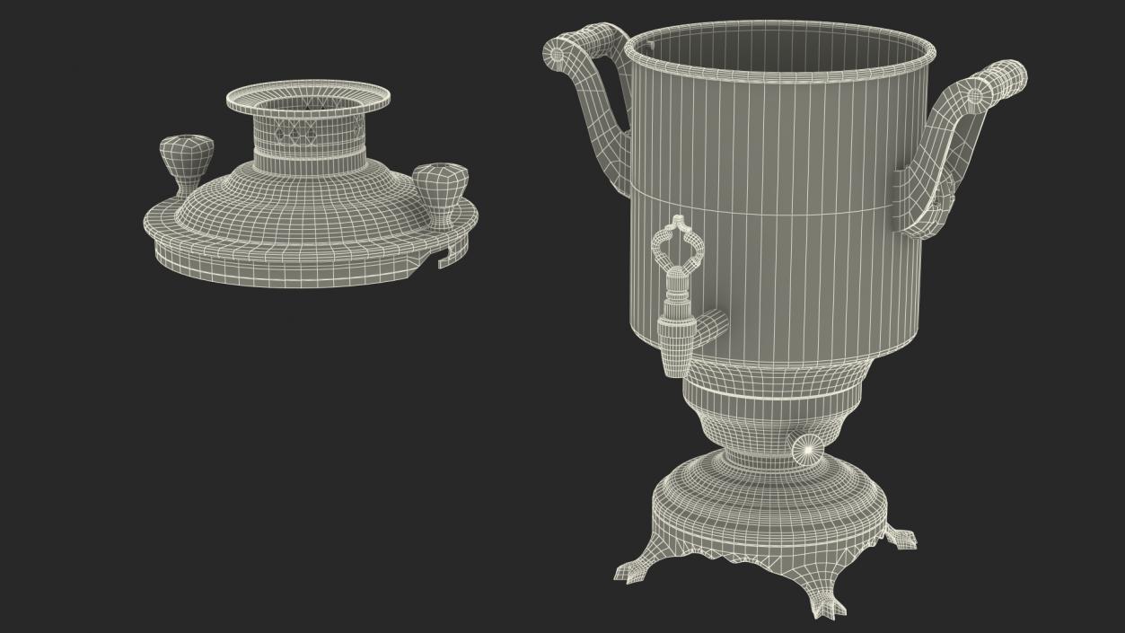 Modern Russian Samovar 3D