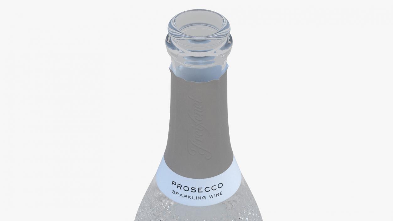 Opened Freixenet Prosecco Sparkling Wine Bottle 3D