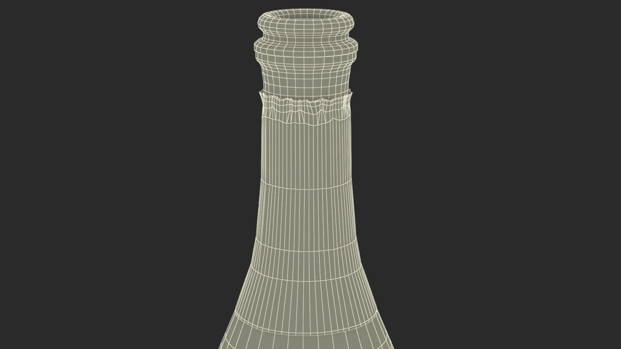 Opened Freixenet Prosecco Sparkling Wine Bottle 3D