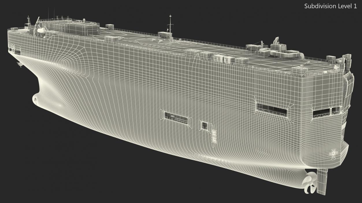 3D model Andromeda Leader Car Carrier Rigged