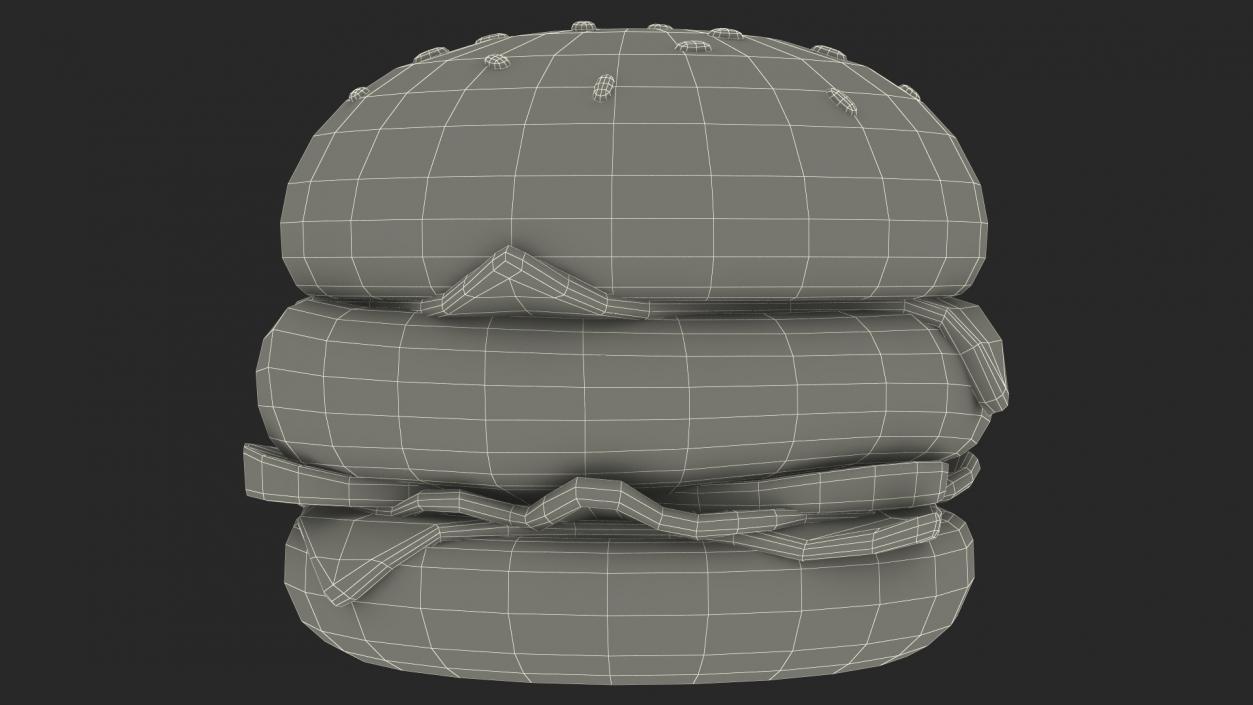 Cartoon Burger 3D model