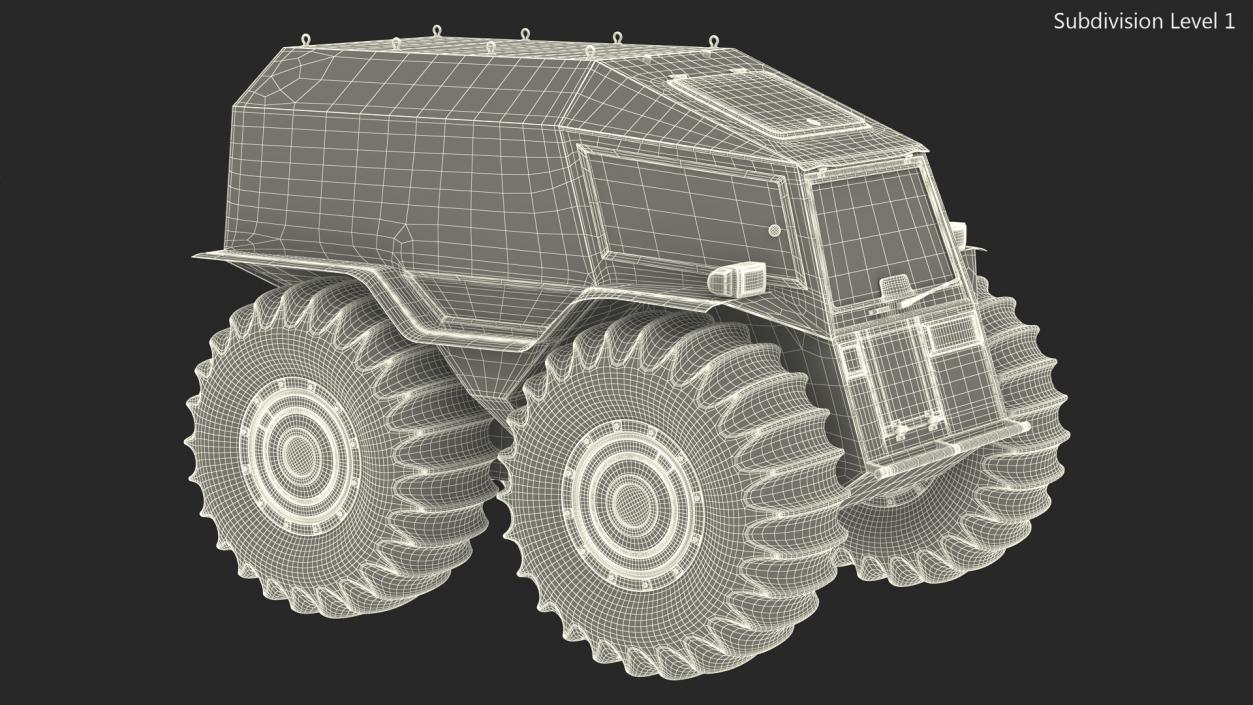 Sherp ATV Amphibien Offroader 3D model