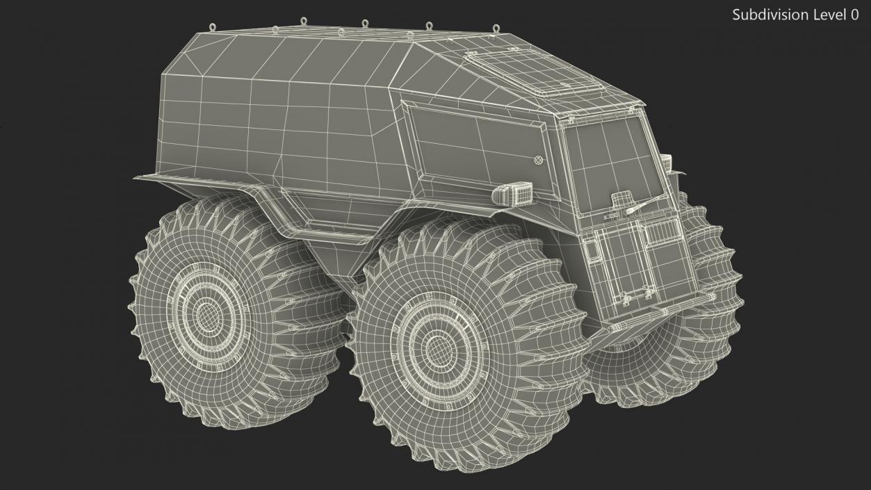 Sherp ATV Amphibien Offroader 3D model