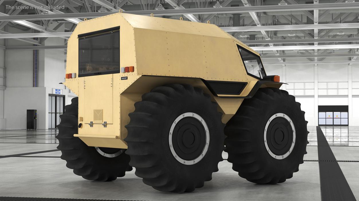 Sherp ATV Amphibien Offroader 3D model