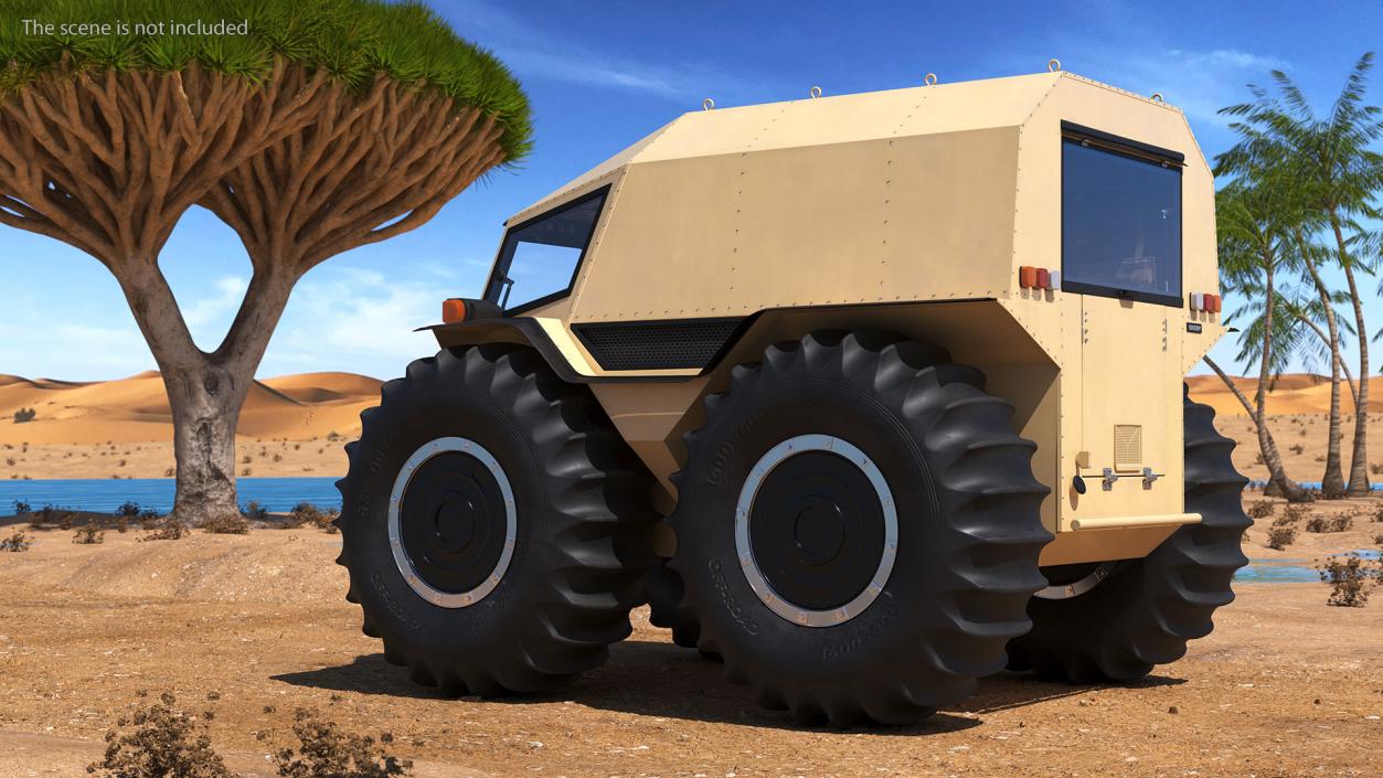 Sherp ATV Amphibien Offroader 3D model