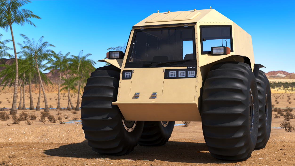 Sherp ATV Amphibien Offroader 3D model