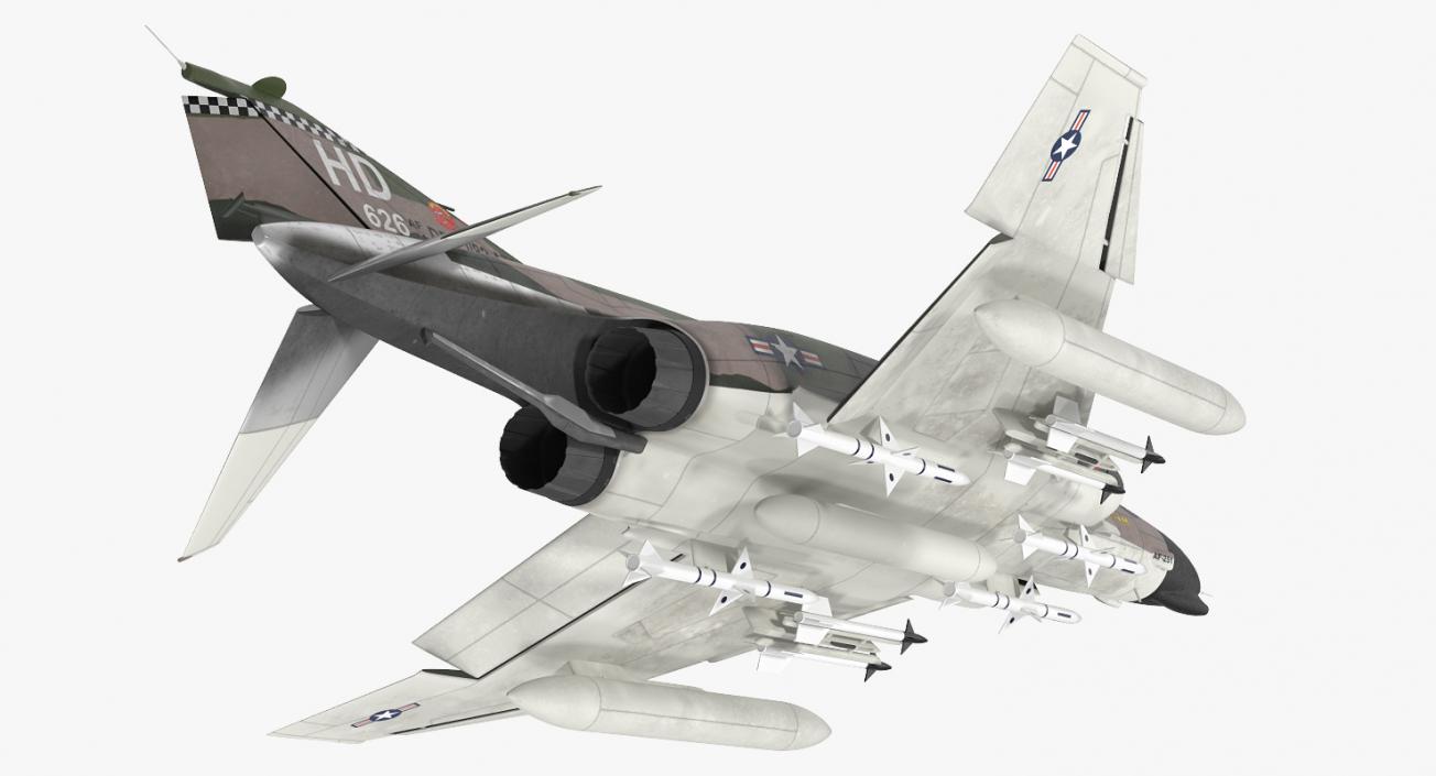 McDonnell Douglas F-4 Phantom II Rigged 3D model