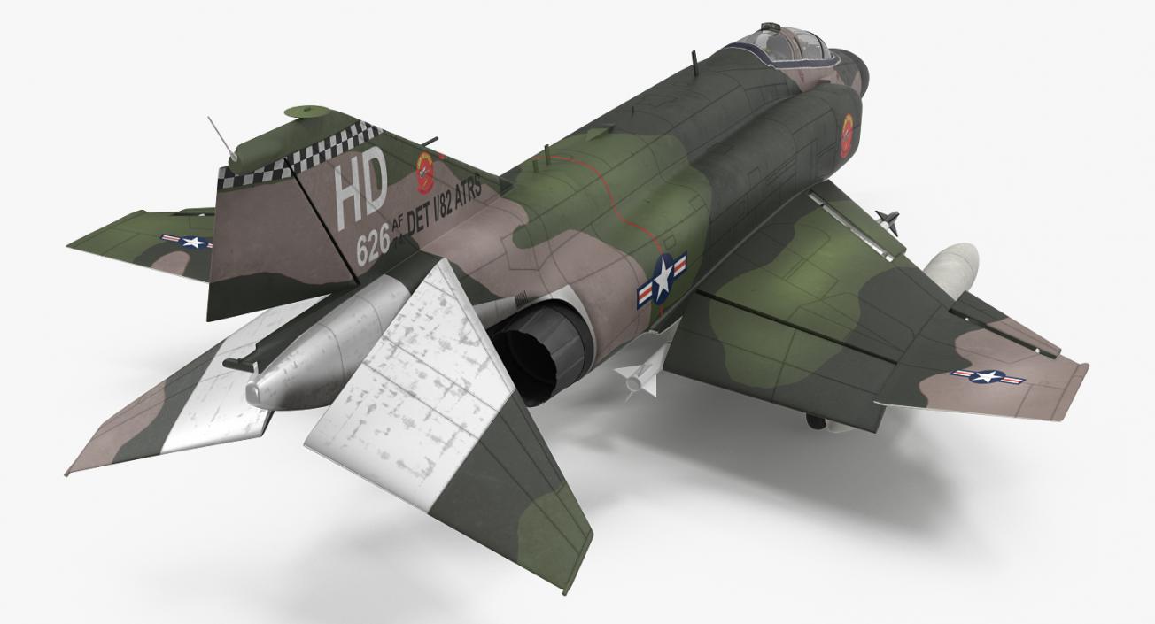 McDonnell Douglas F-4 Phantom II Rigged 3D model