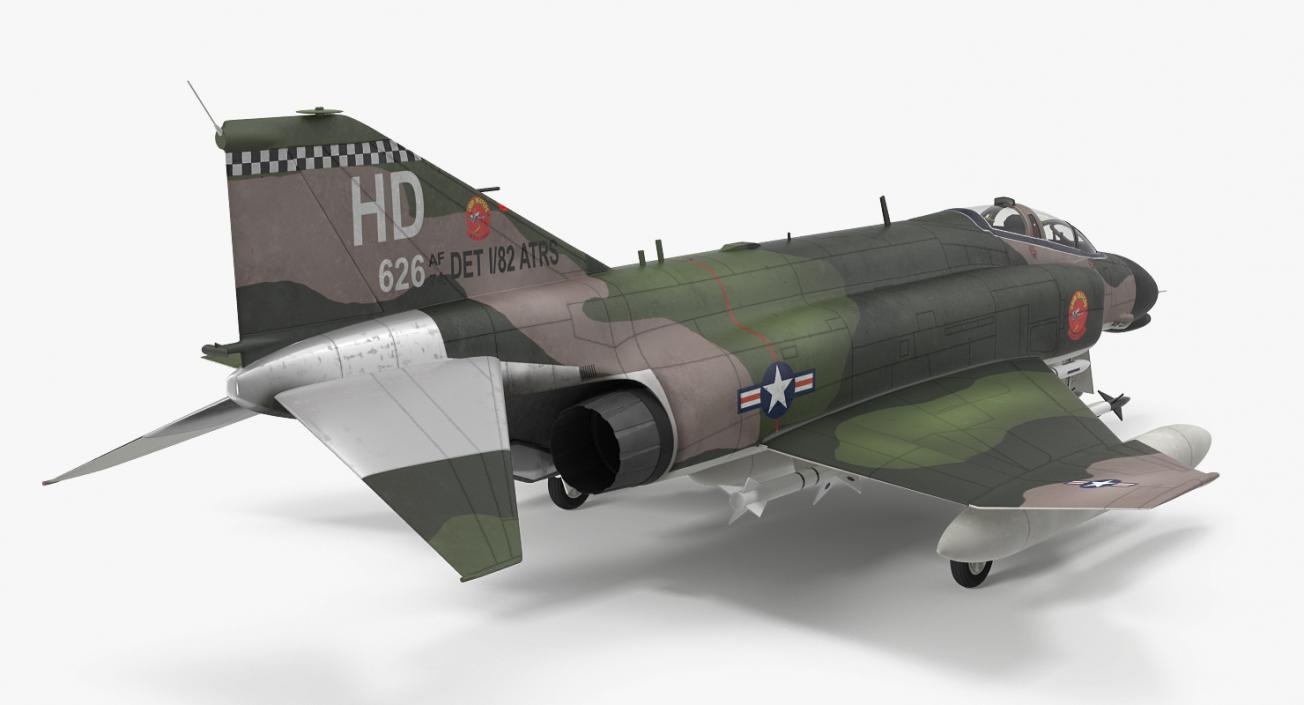 McDonnell Douglas F-4 Phantom II Rigged 3D model