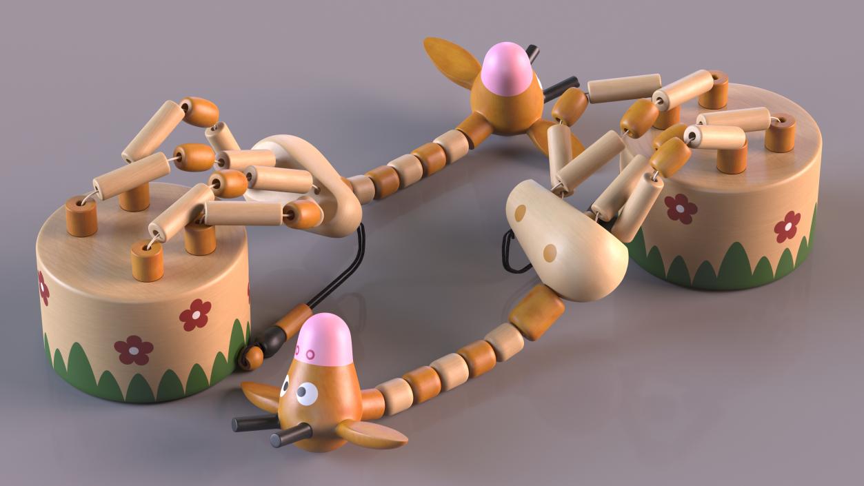 Wooden Toys Collection 6 3D model