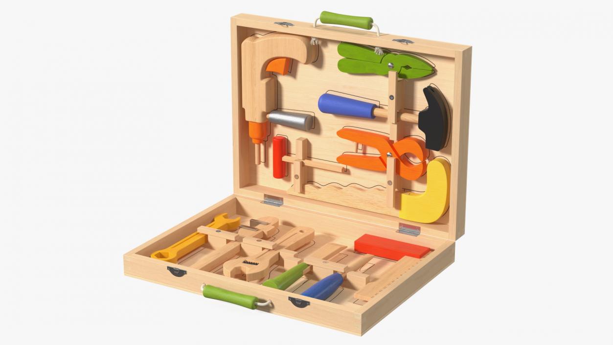 Wooden Toys Collection 6 3D model