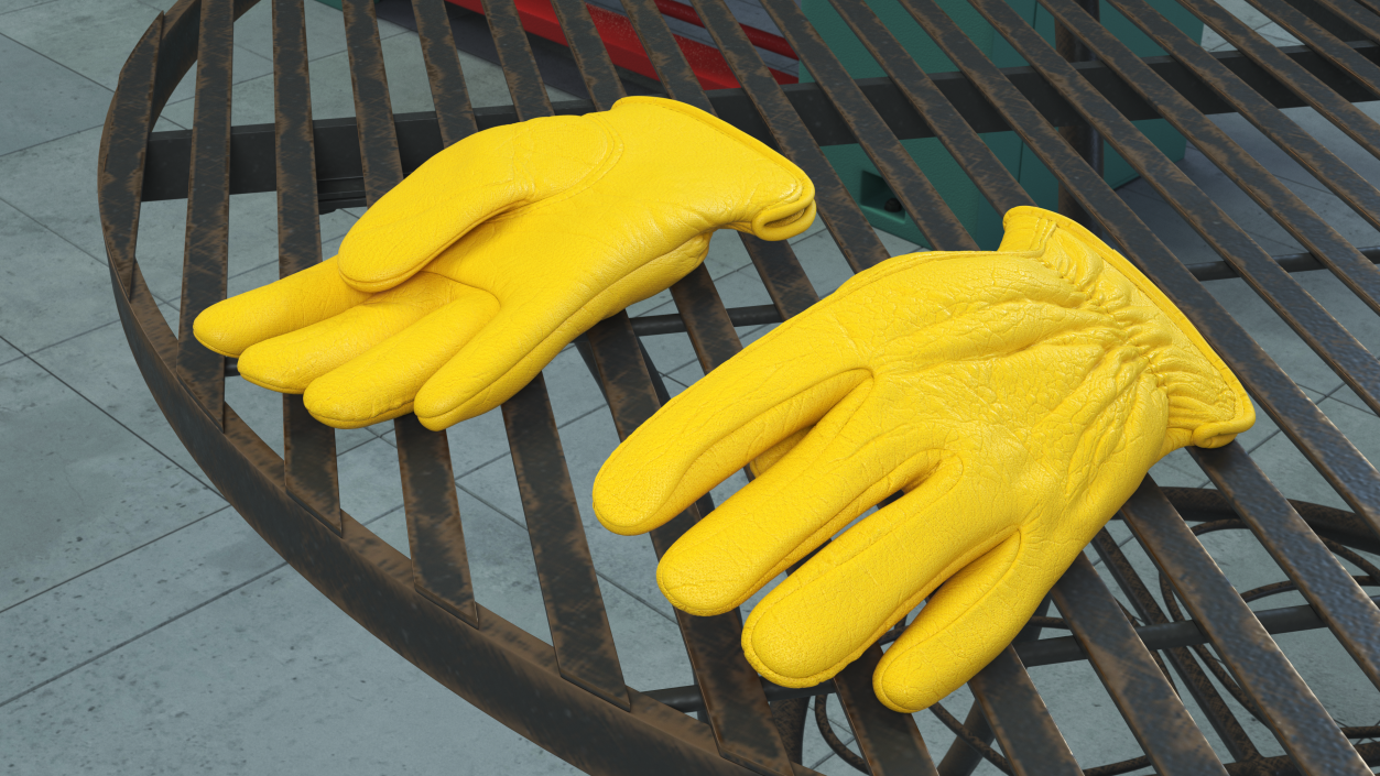 3D Mens Garden Soft Cowhide Gloves