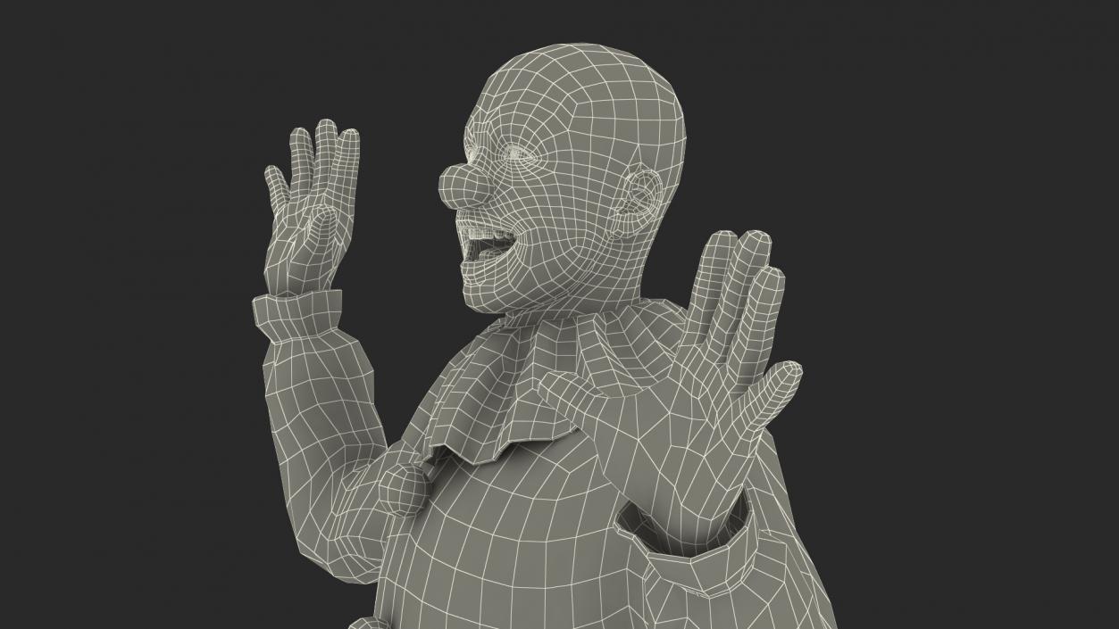 Funny Clown Dancing Pose 3D model