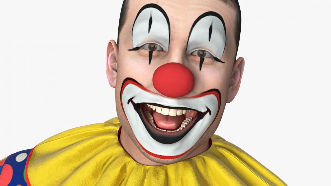 Funny Clown Dancing Pose 3D model