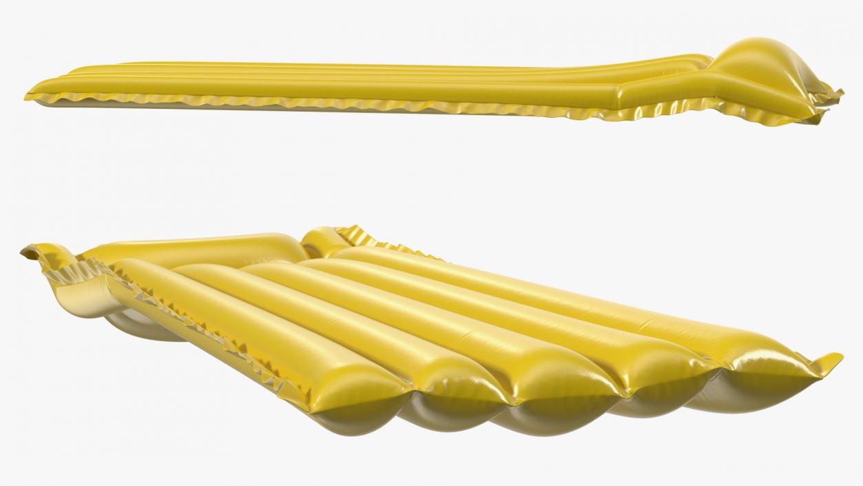 3D Yellow Vinyl Inflatable Sea Bed