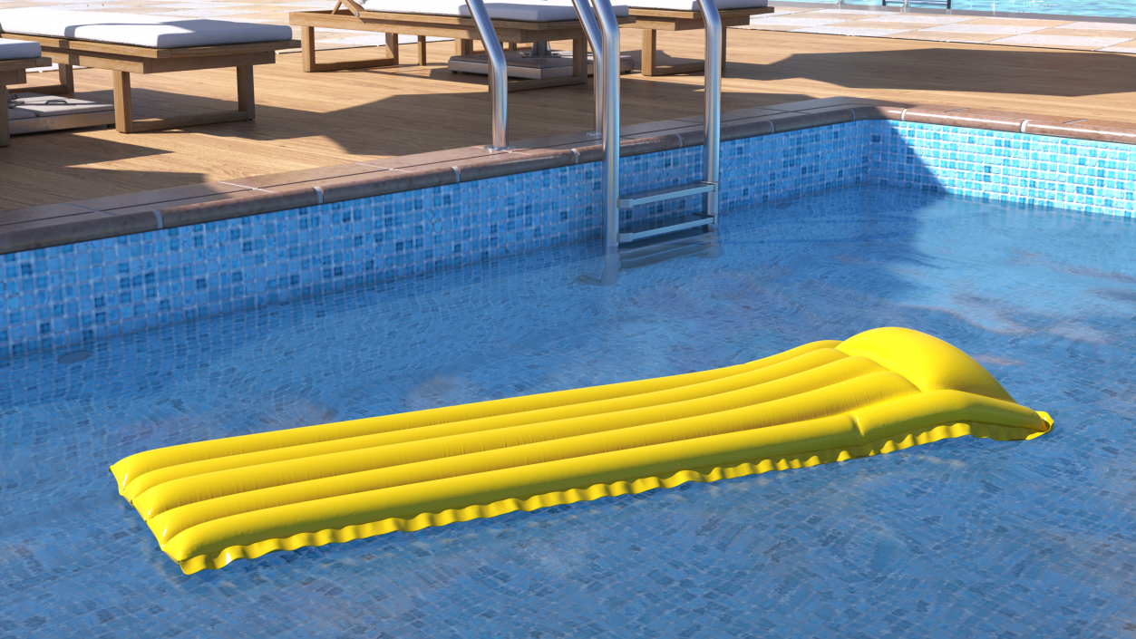 3D Yellow Vinyl Inflatable Sea Bed