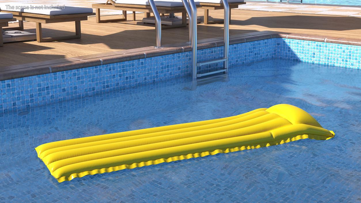 3D Yellow Vinyl Inflatable Sea Bed