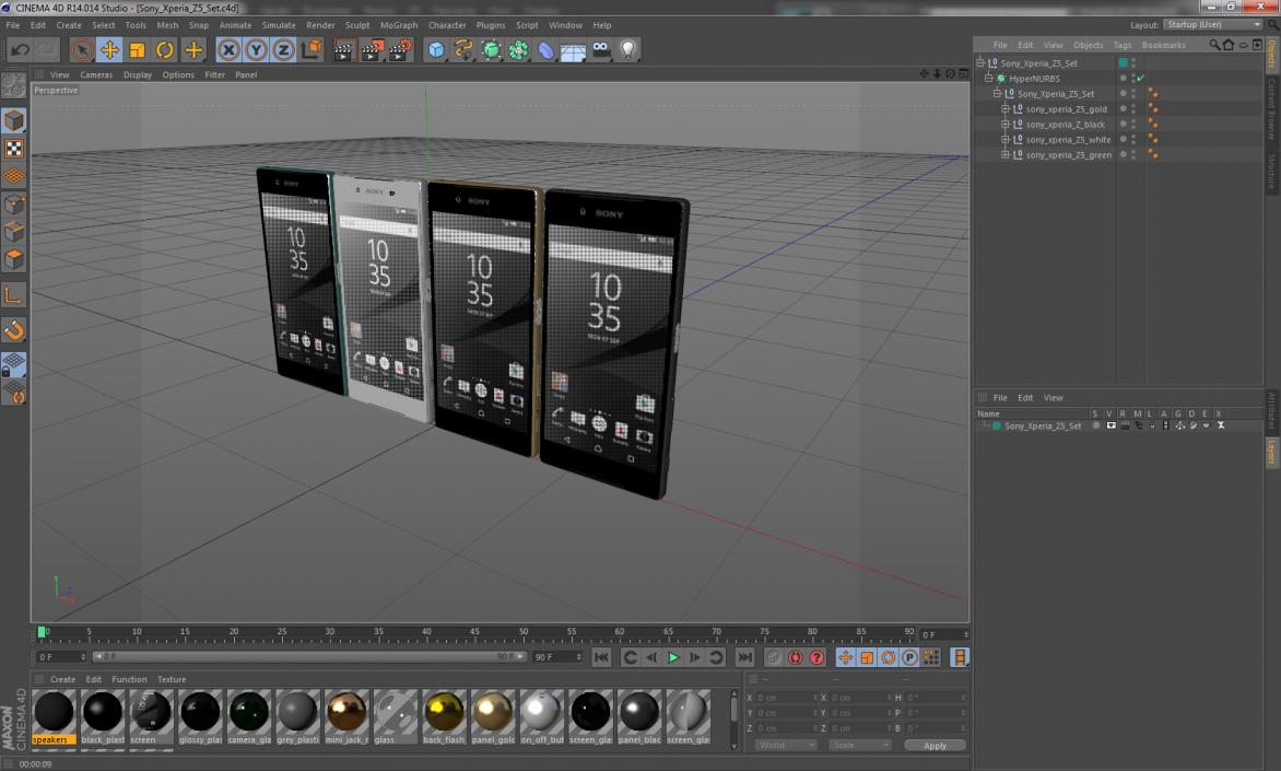 3D Sony Xperia Z5 Set model