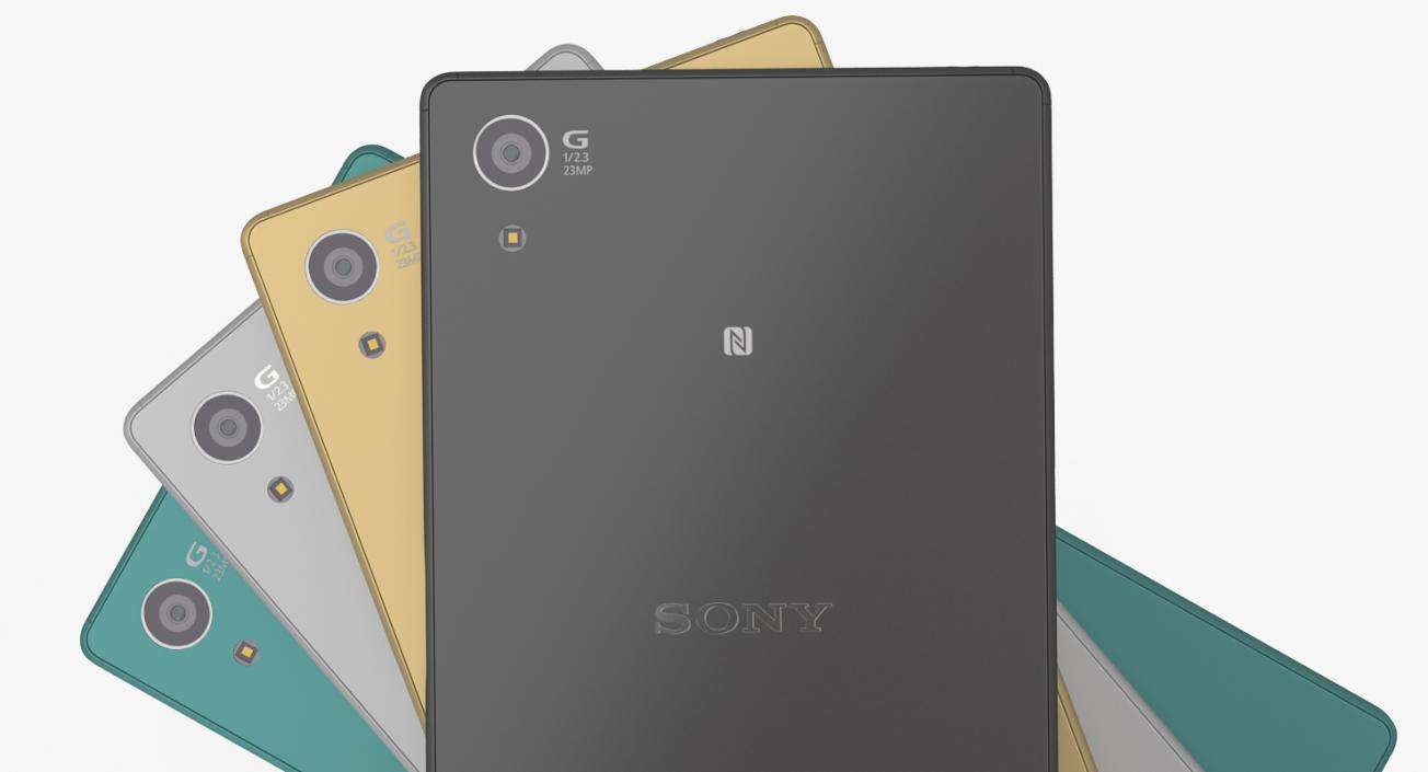 3D Sony Xperia Z5 Set model