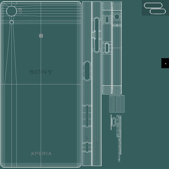 3D Sony Xperia Z5 Set model