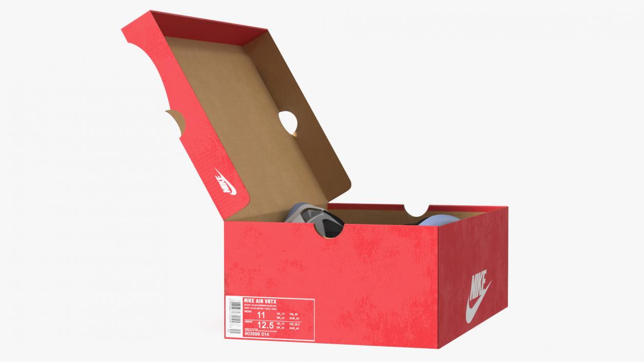 Shoe Box with Nike Sneakers 3D