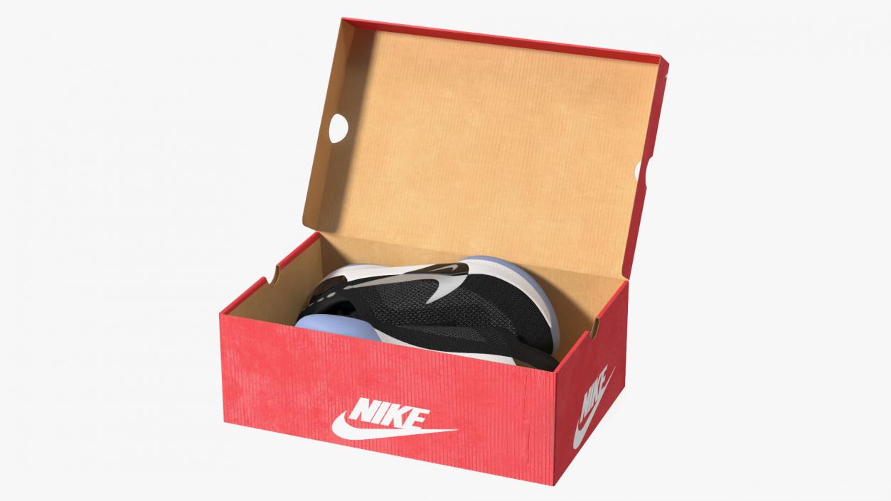 Shoe Box with Nike Sneakers 3D