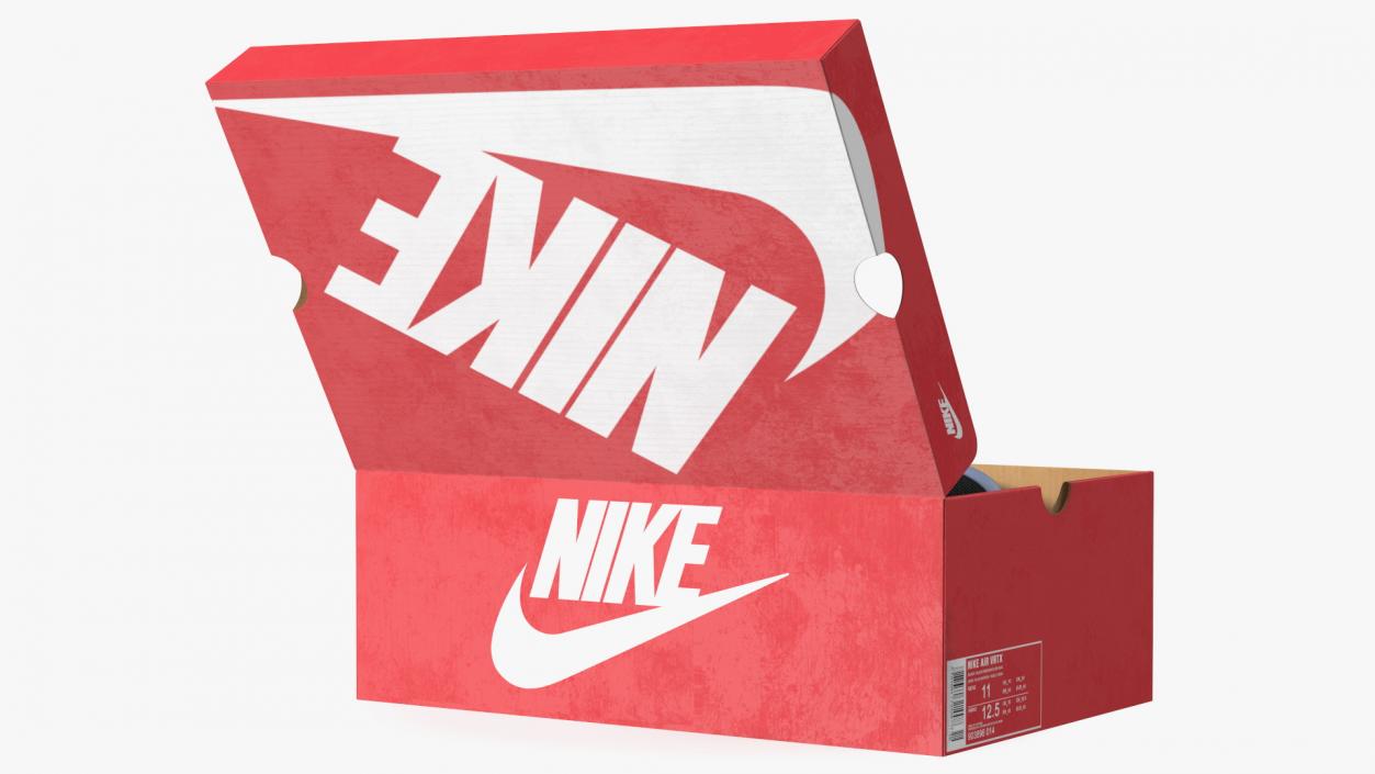 Shoe Box with Nike Sneakers 3D