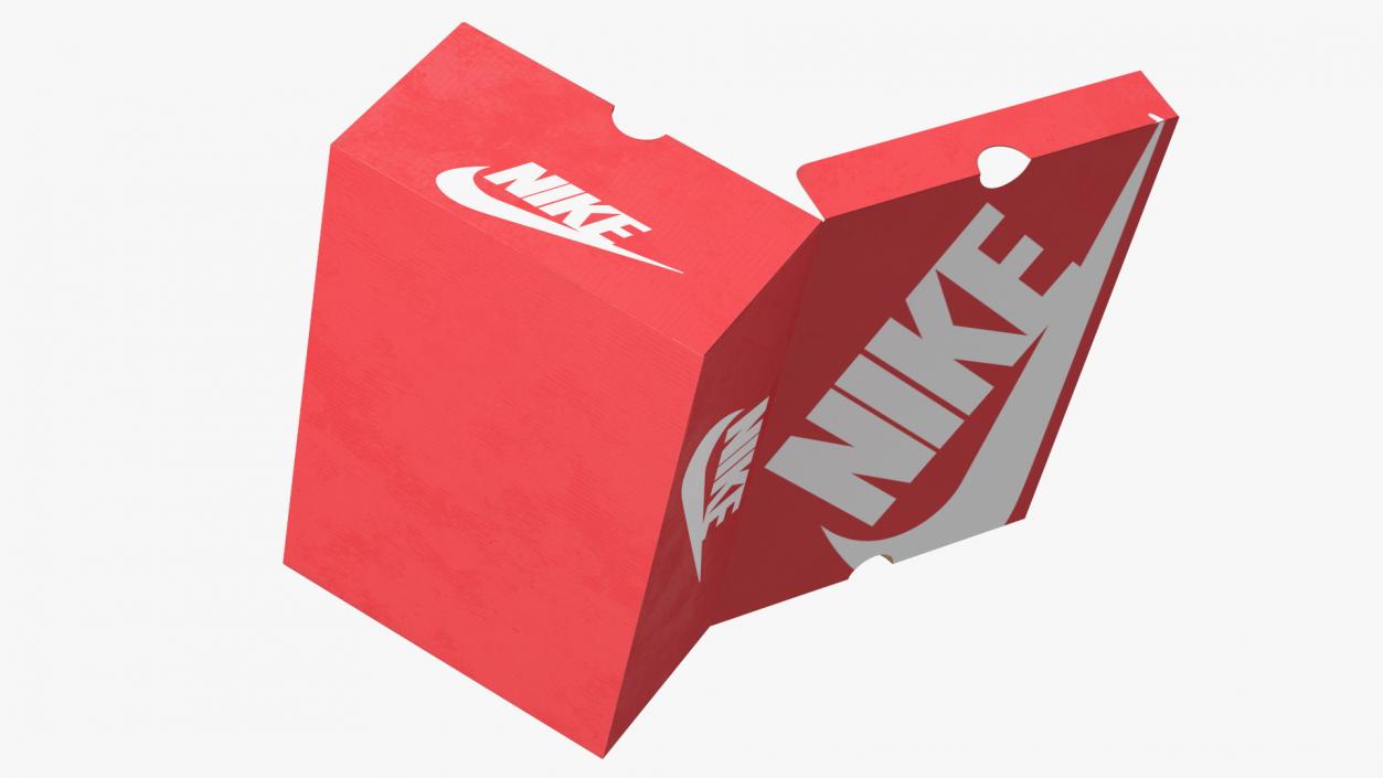 Shoe Box with Nike Sneakers 3D