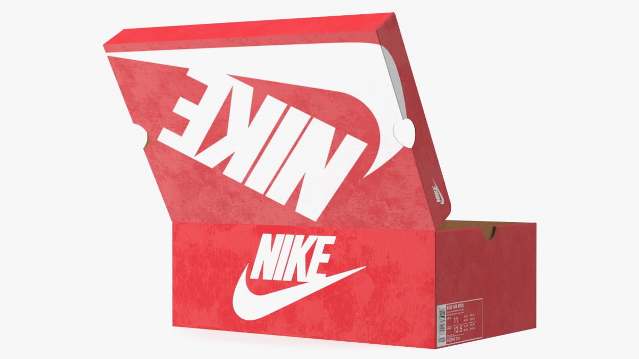 Shoe Box with Nike Sneakers 3D