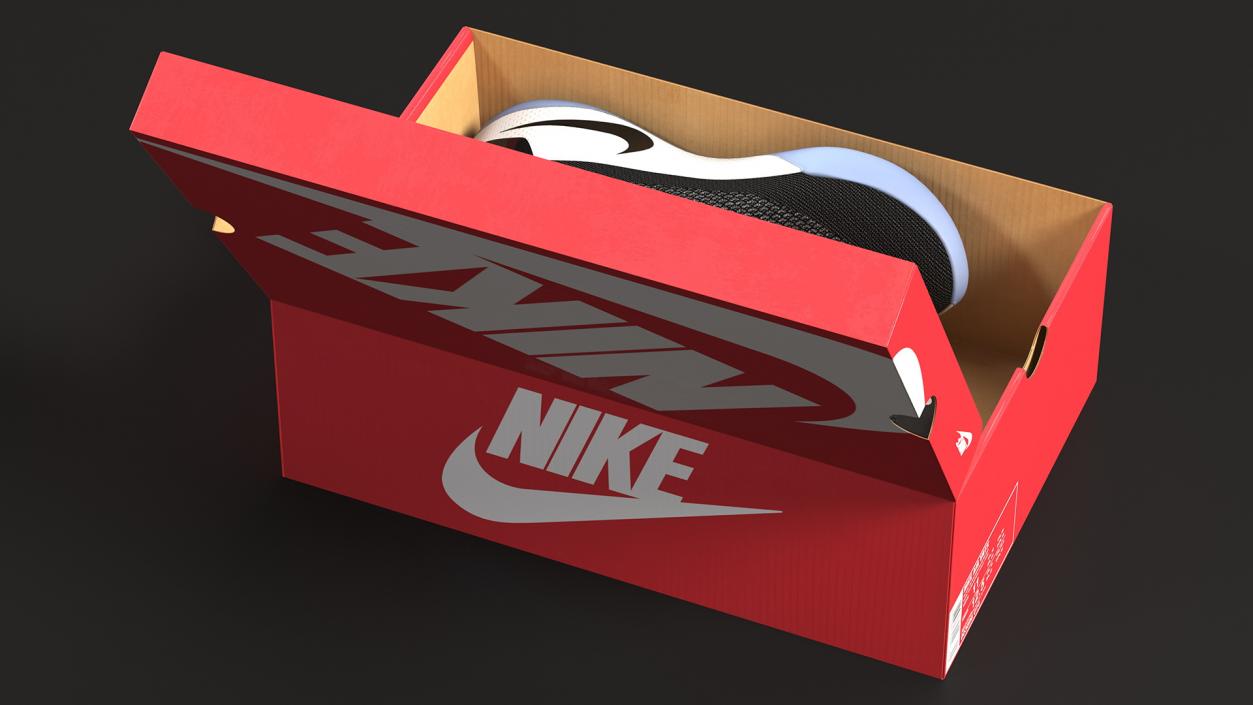 Shoe Box with Nike Sneakers 3D