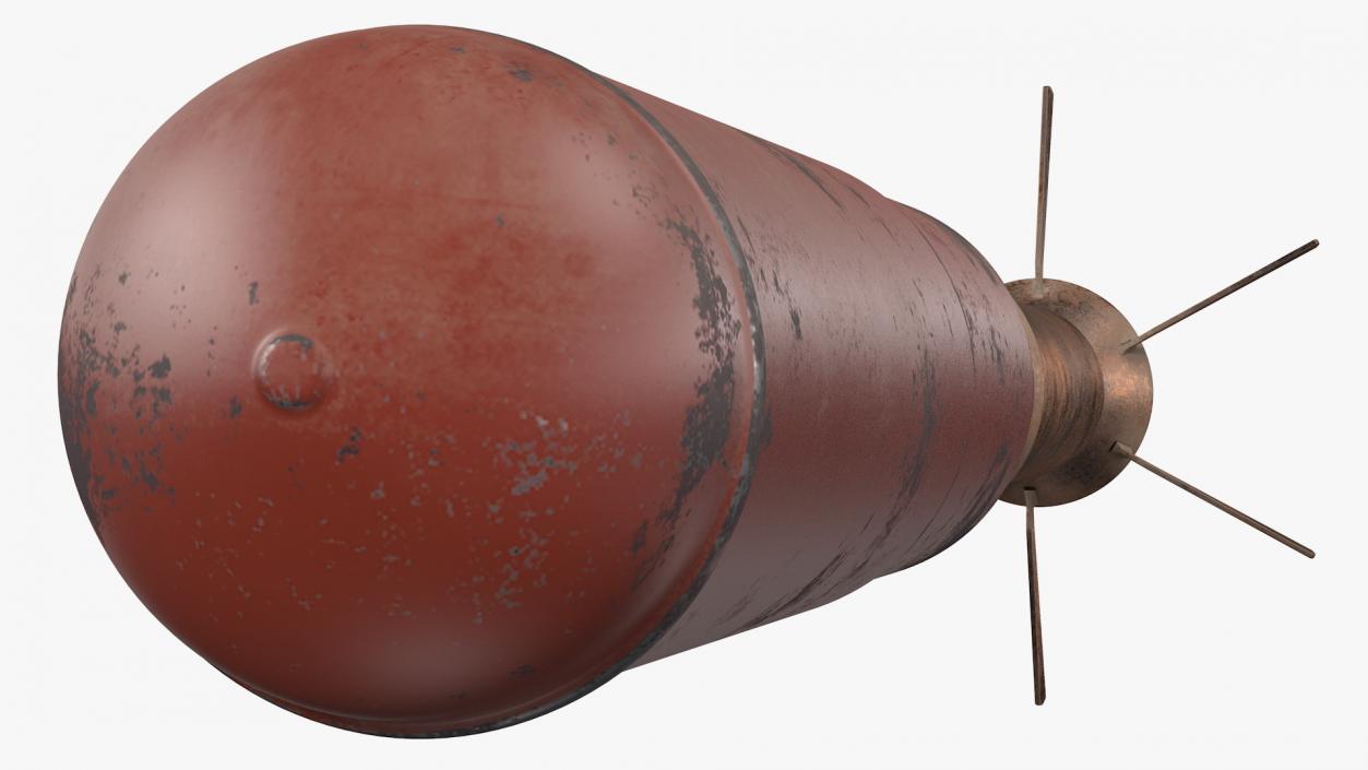 3D Incendiary Rocket 66 mm M74 Dusty model