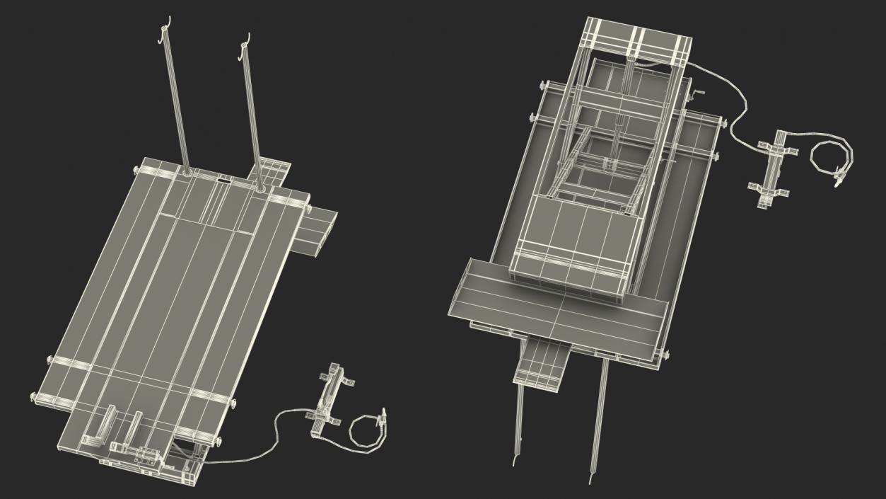 Motorcycle ATV Lift Table Rigged 3D
