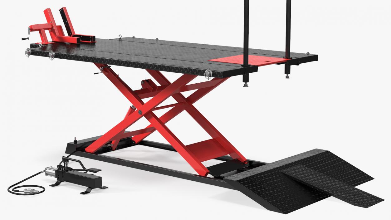 Motorcycle ATV Lift Table Rigged 3D