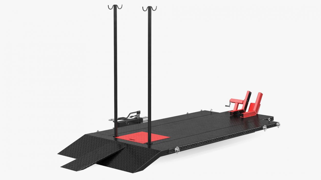 Motorcycle ATV Lift Table Rigged 3D