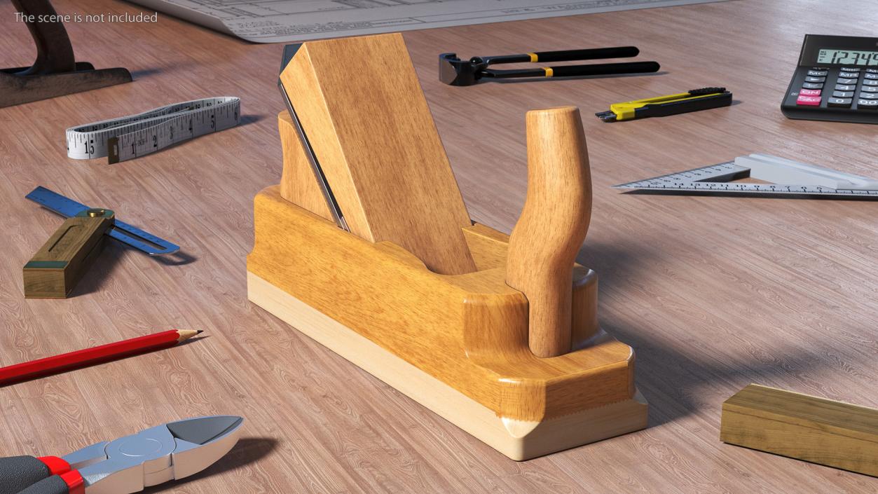 3D Wood Shaving Plane model