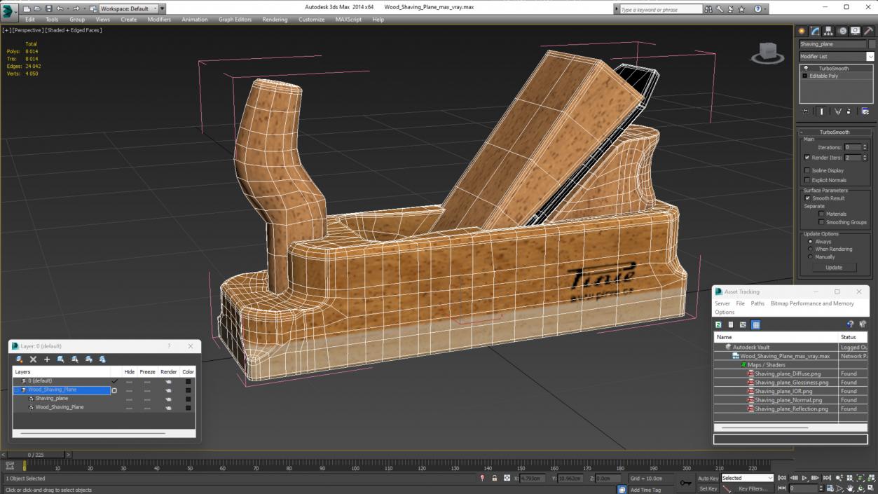 3D Wood Shaving Plane model