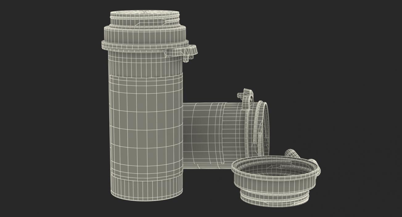 3D model Pill Bottle Set