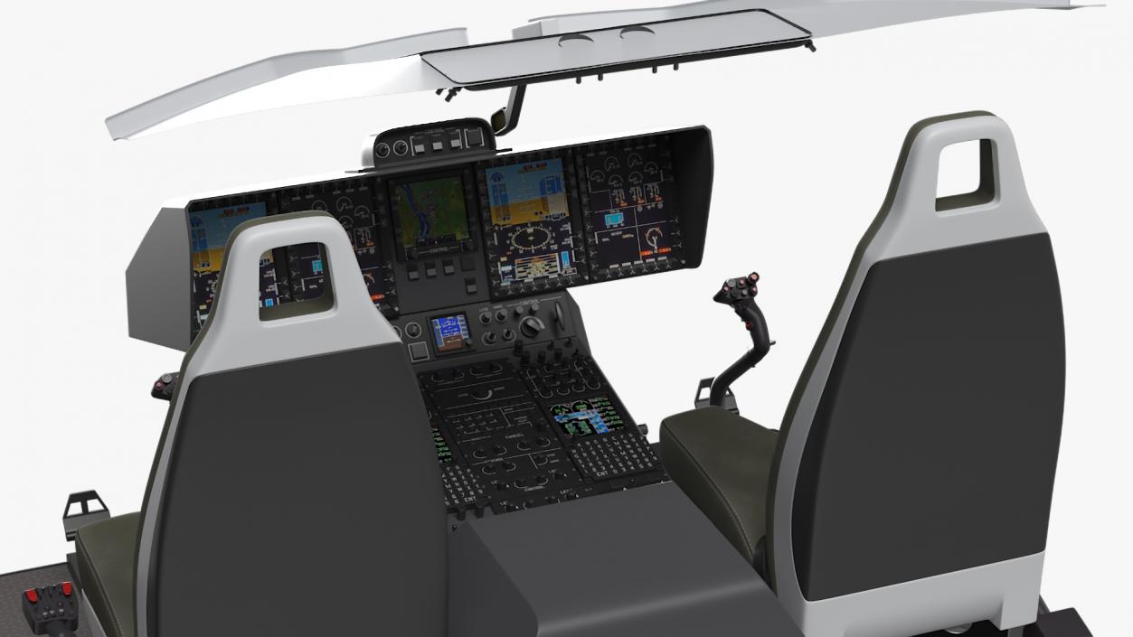 3D Utility Helicopter Cockpit