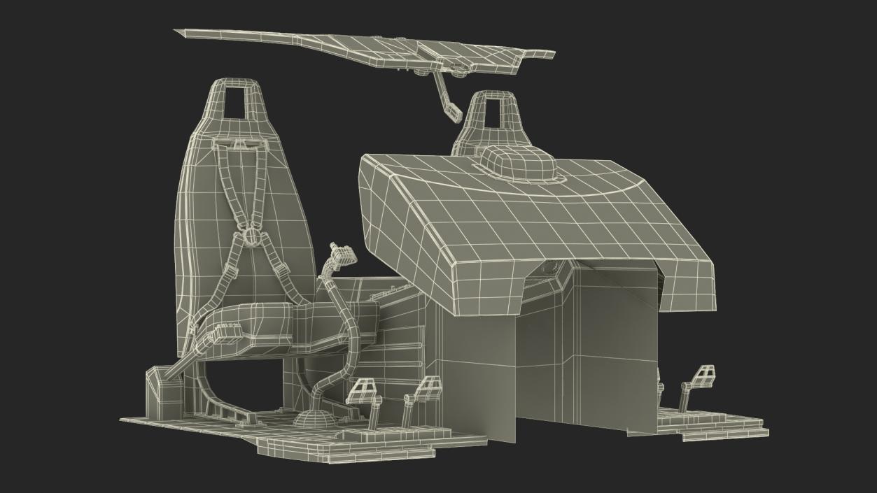 3D Utility Helicopter Cockpit