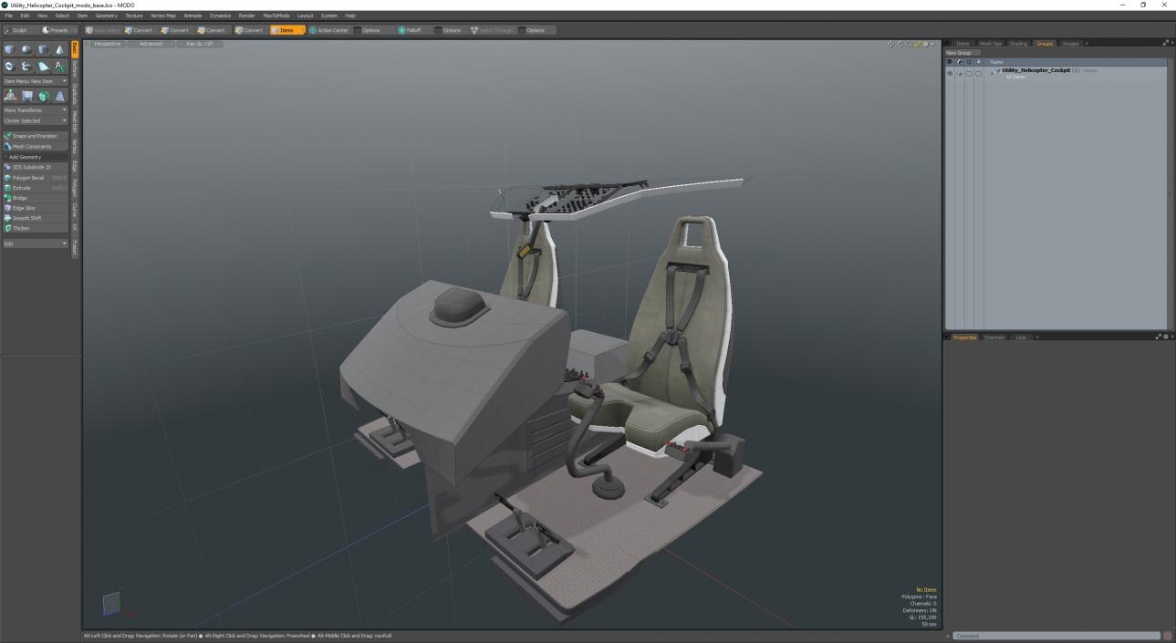 3D Utility Helicopter Cockpit