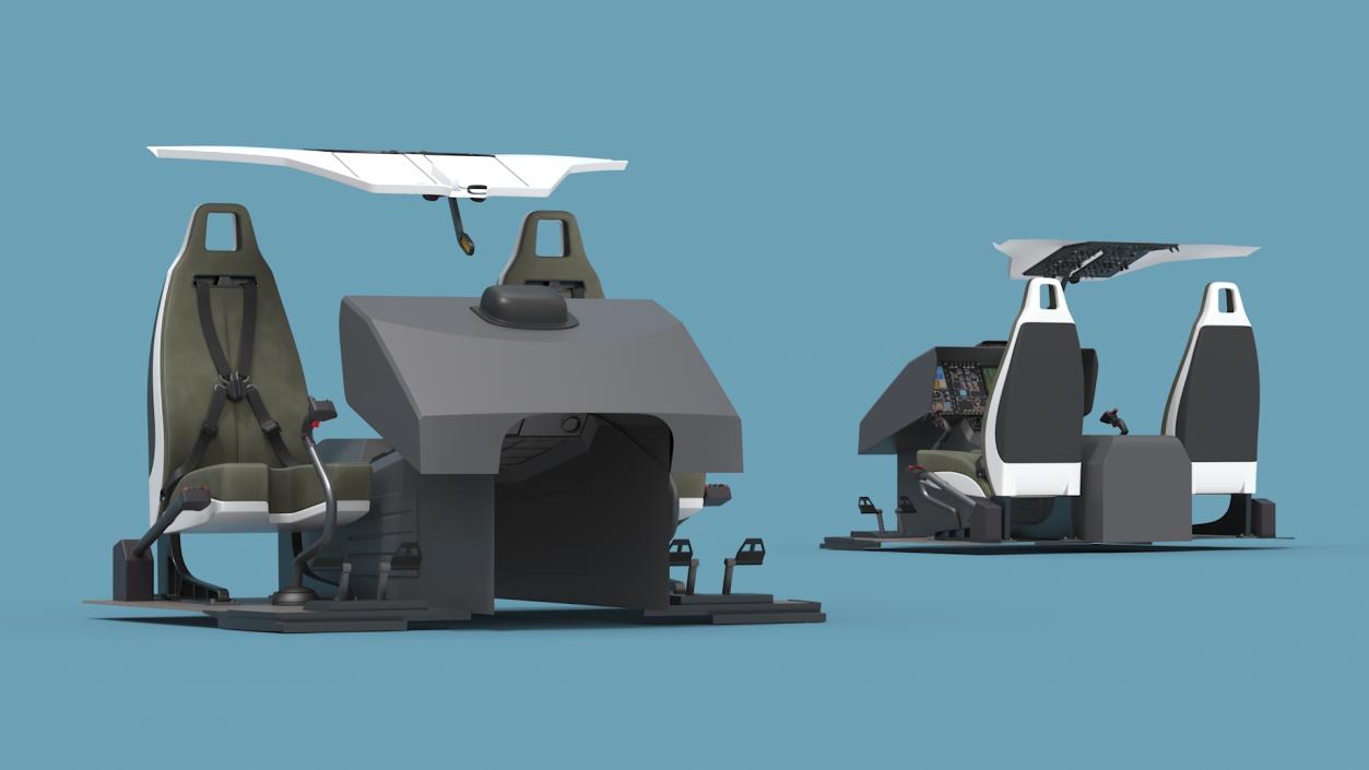 3D Utility Helicopter Cockpit