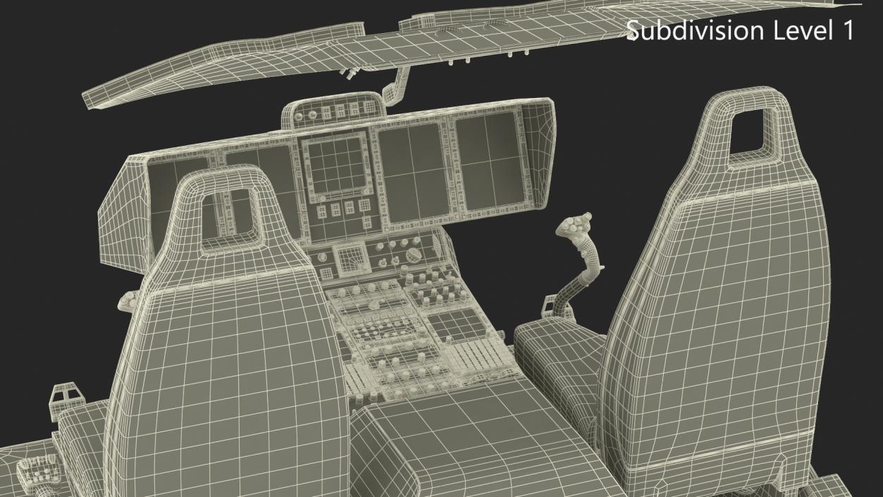 3D Utility Helicopter Cockpit