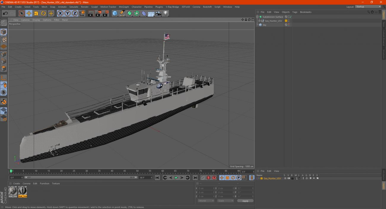 Sea Hunter USV 3D model