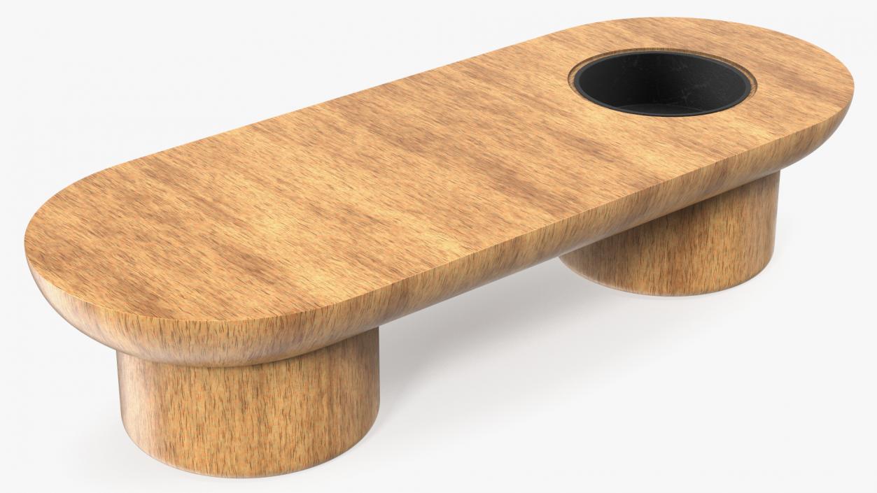 Outdoor Table Bench Wood 3D model