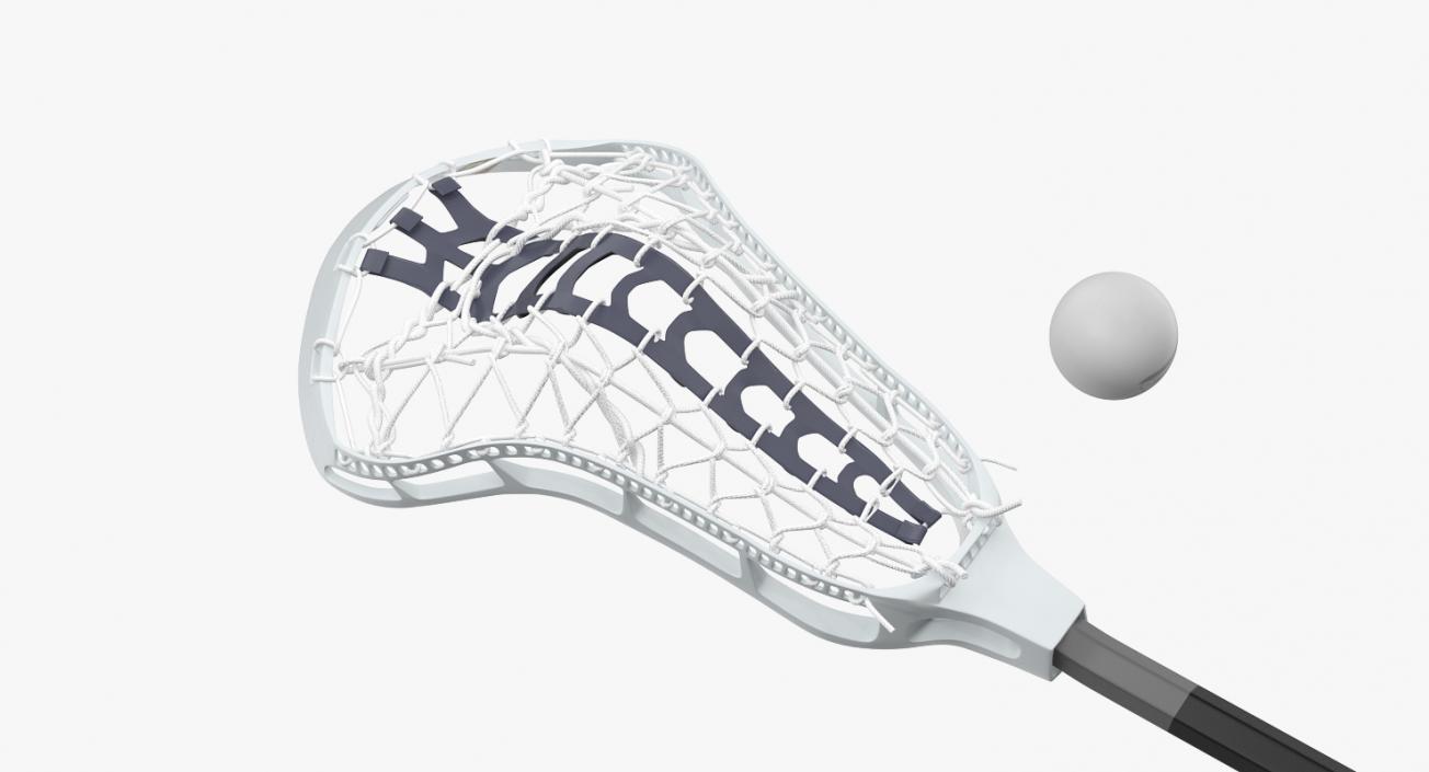 Lacrosse Stick STX and Ball 3D